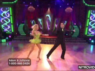 Unbelievably Hot Golden-haired Julianne Hough Dancing In a Sexy Dress
