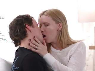 Slutty stepmother is having hardcore sex with her stepson